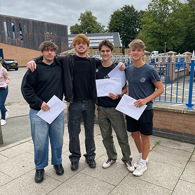 A Level results day at Christleton High School