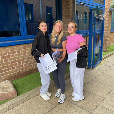 A Level results day at Christleton High School