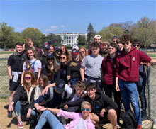 Christleton High School students on history trip