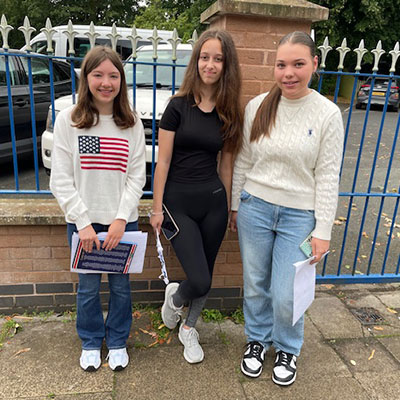 GCSE results day at Christleton High School