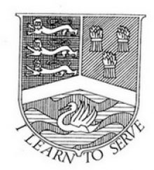 Christleton High School old crest - "I Learn to Serve"