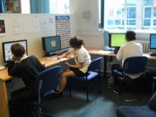 Christleton High School students in classroom