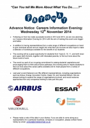 Careers Information Evening 12th November