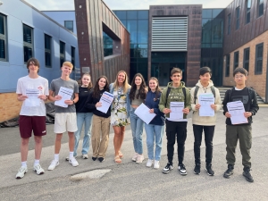 Christleton Students Celebrate Some Remarkable GCSE Results.