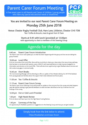  Special Educational Needs Parent Carer Forum 