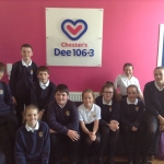 History Hot Scholars visit DEE 106.3 studio